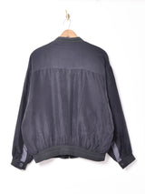 デザインシルクブルゾン