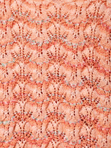 ミックスカラー 透かし編みセーター