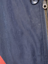 ダイヤ柄 2トーンブルゾン