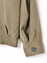 ダイヤ柄 2トーンブルゾン