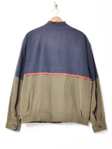 ダイヤ柄 2トーンブルゾン