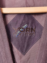 ワンポイント刺繍 シルクカーディガン