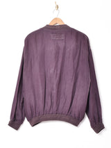 ワンポイント刺繍 シルクカーディガン