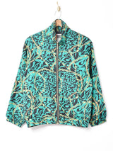 総柄 シルクブルゾン