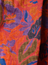 フランス製 総柄 長袖ワンピース