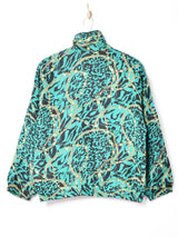 総柄 シルクブルゾン