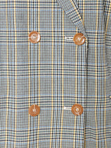 グレンチェック柄 ダブルジャケット