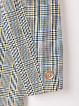 グレンチェック柄 ダブルジャケット