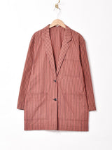 イタリア製 ストライプ テーラードジャケット