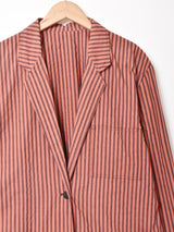 イタリア製 ストライプ テーラードジャケット