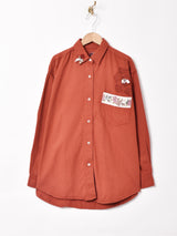 後染め デザイン 長袖シャツ