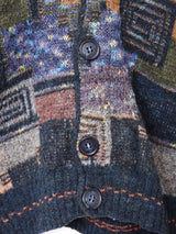 総柄カーディガン