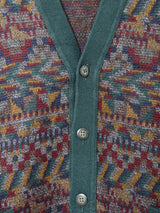 イタリア製 総柄カーディガン