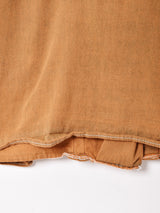 後染め 刺繍 長袖 チロルシャツ