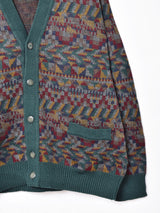 イタリア製 総柄カーディガン