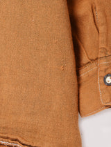 後染め 刺繍 長袖 チロルシャツ