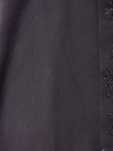 後染め 刺繍 長袖 チロルシャツ