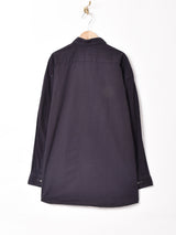 後染め 刺繍 長袖 チロルシャツ