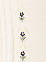 【2色展開】Elcamino 花刺繍入り ベスト