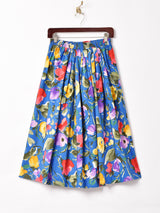 花柄 フレアスカート