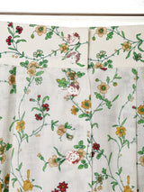 ドイツ製 花柄 フロントボタン フレアスカート