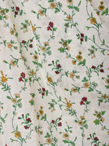 ドイツ製 花柄 フロントボタン フレアスカート