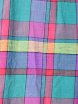 アメリカ製 チェック柄 コットンショートパンツ W33