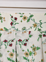 ドイツ製 花柄 フロントボタン フレアスカート