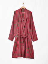 小紋柄 ロング丈ガウン