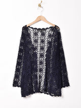 クロシェカーディガン