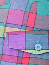 アメリカ製 チェック柄 コットンショートパンツ W33