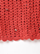 シェル×ストーン クロシェカーディガン