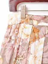 花柄 タックスカート