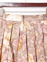 花柄 タックスカート