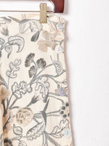 花柄 サイドボタン スカート