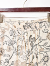 花柄 サイドボタン スカート