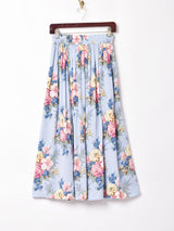 花柄 フレアスカート