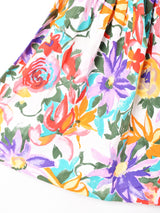 アメリカ製 ベルト付き 花柄 フレアスカート