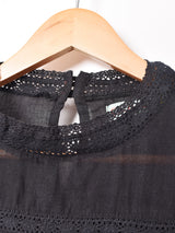 【2色展開】Emerald Motel 刺繍 レース 長袖ブラウス