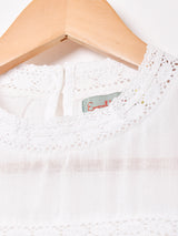 【2色展開】Emerald Motel 刺繍 レース 長袖ブラウス