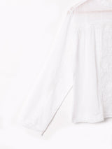 【2色展開】Emerald Motel 刺繍 レース 長袖ブラウス