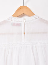 【2色展開】Emerald Motel 刺繍 レース 長袖ブラウス