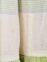 イタリア製 チェック フロントボタン フレアスカート