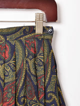 アメリカ製 ペイズリー柄 タックスカート