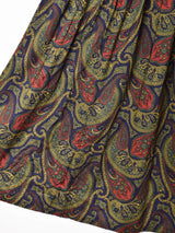 アメリカ製 ペイズリー柄 タックスカート