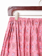 ハンドメイド 総柄 フレアスカート