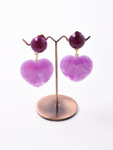 ハートモチーフ ダングルイヤリング