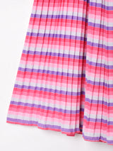 ボーダー プリーツスカート