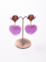 ハートモチーフ ダングルイヤリング