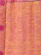 チェック フロントボタン スカート